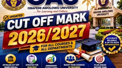 OAU Cut Off Mark 2026/2027