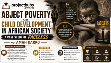 Abject Poverty and Child Development in African Society a Case Study of Faceless by Amah Darko