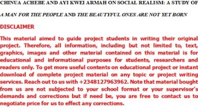 Chinua Achebe and Ayi Kwei Armah on Social Realism: A Study of a Man for the People and The Beautyful Ones Are Not Yet Born